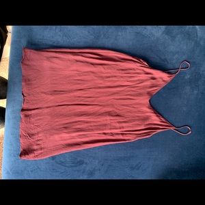 Plum purple mini babydoll dress v neck